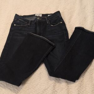 Frame Denim Dark Indigo Flare Jeans